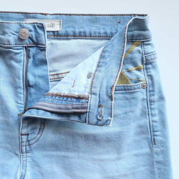 Madewell Sun Embroidered Edition Raw Edge High Rise Denim Shorts Taylor Swift 27 - Picture 8 of 16